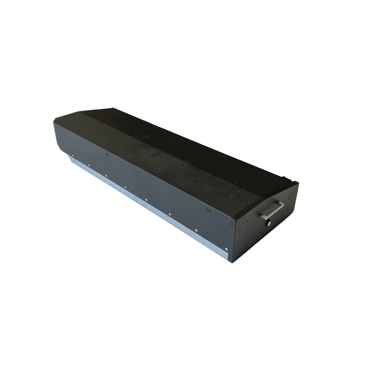 Ford Gear-Guard Under-Seat Locker with the door open. The locker is a high-quality powder coated galvanized steel.